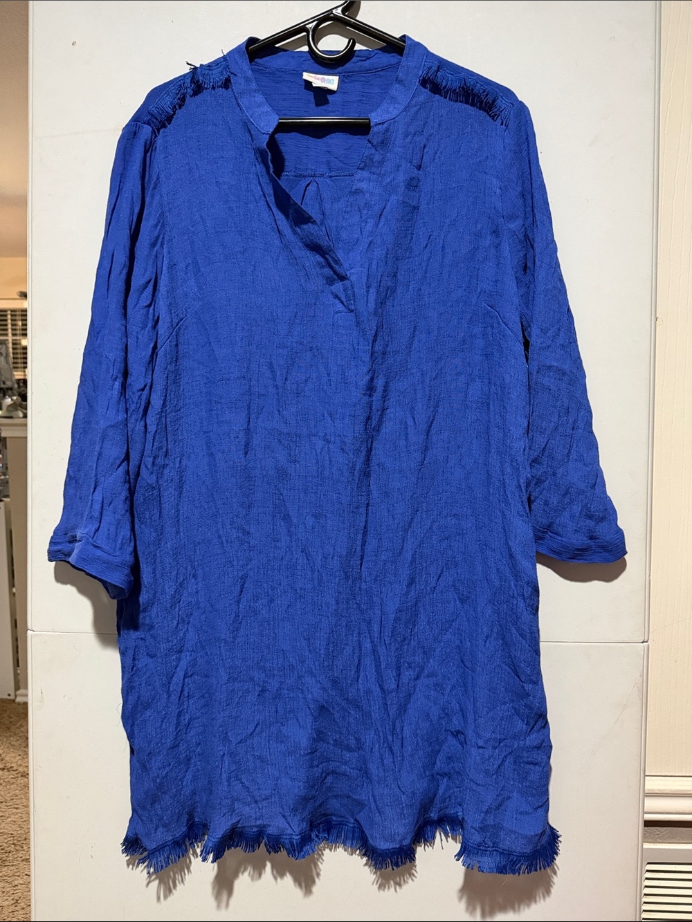 LuLaRoe Royal Blue Coastal Swim cover up